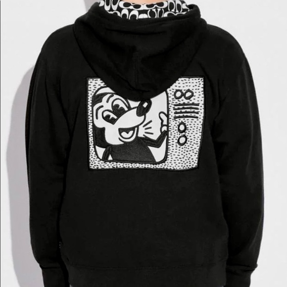 Coach Disney Mickey Mouse Keith Haring Sweater Hoodie Men Women - Picture 4 of 4